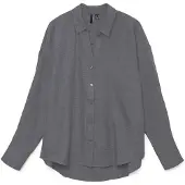 Vero Moda Langarmbluse "VMMELANEY QUEENY LS SHIRT WVN NOOS" Kunstfaser, loose fit