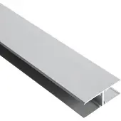 Gutta Klemmprofil, BxL: 4,9 x 200 cm, Aluminium - silberfarben