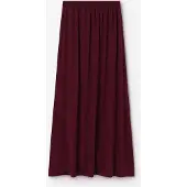 Sissy-Boy Jersey-Rock In Maxi-Länge - Dunkelrot | Größe: XS