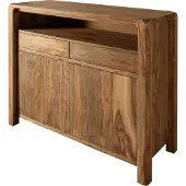 MASSIVMOEBEL24.DE MASSIVMOEBEL24 Sideboard Sheesham 120x45x100 braun geölt BUENO #1005