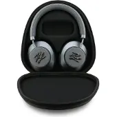 Karl Lagerfeld - Wireless Headphones Grained Initials kabellose Over-Ear-Kopfhörer mit ANC, Bluetooth und USB-C – grau