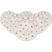 Villeroy & Boch Speiseteller "Speiseteller Petite Fleur ø 26,7 cm 6er Set weiß" Spülmaschinengeeignet, Mikrowellengeeignet