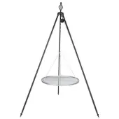 FarmCook E00394 Grill mit dem Rost aus Edelstahl auf dem Dreibein OSKAR ; Edelstahlrost (Durchmesser): 50cm ; Höhe: 210cm