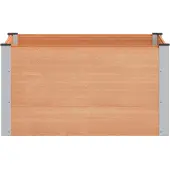 vidaXL Hochbeet Braun 100 x 100 x 54 cm WPC und Aluminium