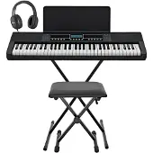 Gear4Music K2 61-Tasten-Keyboard mit Bluetooth von Ständerpaket