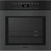 Miele DGC 7465 HCX Pro Griffloser Dampfbackofen mit Frisch- und Abwasseranschluss 12305550, Obsidianschwarz matt