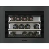 Miele KWT 7112 iG Einbau-Weintemperierschrank 45cm Nischenhöhe 12204800, Obsidianschwarz matt