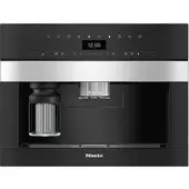 Miele CVA 7445 - Kaffeevollautomat mit Wasseranschluss mit 5 Jahre Garantie, Edelstahl/CleanSteel, 60 x 45 cm