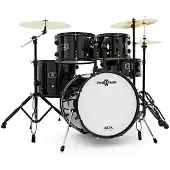 Gear4Music BDK-18 Erweitertes Jazz-Drumset von Schwarz