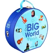 Barbo Toys dekoratives Weltkarte Puzzle Lernabenteuer im praktischen Koffer