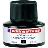Edding MTK 25, Schwarz, 25 ml, 21, 22, No.1, 400, 3000, 3300, 1 Stück(e)
