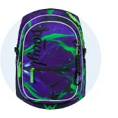 Baagl Schulrucksack Schulranzen für Jungen Kinder 25 l - Fußball Champion
