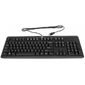 HP 672647-DH3, Full-size (100%), Verkabelt, USB, Mechanischer Switch, Schwarz