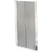 HOME DELUXE - Duschabtrennung LAVEA - Milchglas - Maße: 90 x 195 cm - 6 mm nanobeschichtetes Sicherheitsglas, inkl. Scharniere und Montagematerial I - Duschtür Pendeltür Duschtrennwand Nischentür