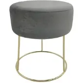 Echtwerk Sitzhocker "Marylin" mit Samtbezug