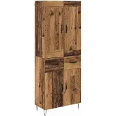 vidaXL Highboard Altholz 69,5 x 34 x 180 cm Holzwerkstoff