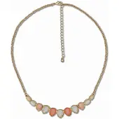 Steuer Modeschmuck Collierkette Schlichtes Collier mit Tropfensteinen