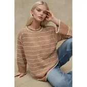 Hiccups for Kids Gestreifter Rundhalsausschnitt-Pullover