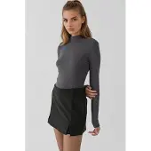 Hiccups for Kids Hochtaillierte Mini-Shorts mit doppelten Schlitzen