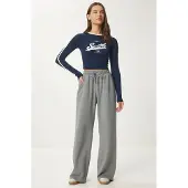 Happiness İstanbul Weite Bequeme Sweatpants mit Kordelzug
