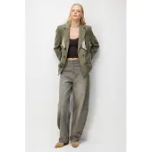 MixRay Leinen Blazerjacke mit Schaldetail