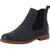 Tamaris Damen Elegante Stiefelette Chelsea 1-25056-41 Blau