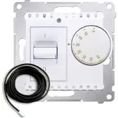 Kontakt-Simon Raumtemperatur- Regler mit Innensensor (Modul) inkl. Außensensor weiß DRT10Z.02/11