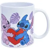 Stor STITCH & ANGEL - Love - Mug céramique 325ml