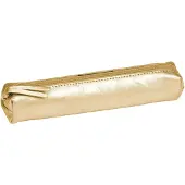 Clairefontaine 4x Cuirisé, Schlampermäppchen SLIM 4x2,5x19,5cm, Gold - 400086C