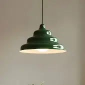 Aldex Fala Hängeleuchte, grün, Ø 23 cm, Glas - , Fala, dimmbar, Grün, für Esszimmer, Metall, Design