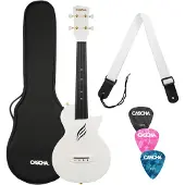 Cascha Carbon Fibre Set Konzert-Ukulele White