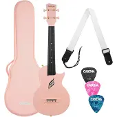Cascha Carbon Fibre Set Konzert-Ukulele Pink