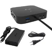 ITEC i-tec USB-C HDMI Dual DP Docking Station with Power Delivery 100 W + Universal Charger 100 W, Kabelgebunden, USB 3.2 Gen 1 (3.1 Gen 1) Type-C, 100 W, 10,100,1000 Mbit/s, Schwarz, 10 Gbit/s