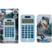 Lexibook Dinosaurier Taschenrechner mit Schutzhülle, konventionelle und erweiterte Rechnerfunktionen, Batteri