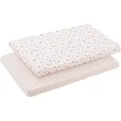 cambrass Senda 50x90x12 Cm Spannbettlaken Für Gitterbett 2 Einheiten