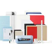 Cricut Joy 2 + Essential-Bundle, Elektronisch, Karton, Stoff, Aufbügeln, Papier, Vinyl, 11,4 cm, 121,9 cm, Blau, 231 mm