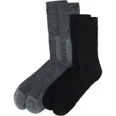 Lundhags Merino Trekking Sock Combo Mid, Wandersocken, Unisex, Grau/Schwarz