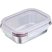 Westmark Lunchbox "Edelstahl Lunch Box/ Frischhaltedose, 600 ml", (1 tlg.), auslaufsichere Brotdose – mikrowellen- & ofenfest