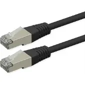 Roline Patchkabel Cat.6 (Class E), PoE, S/FTP (PiMF), schwarz, 5 m
