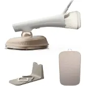 Philips OneTurn 2-in-1 Bügeleisen & Steamer, 2,5 m, 90 g/min, Weiß, Nougat, 45 g/min, 0,2 l, 45 s