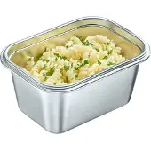 Westmark Lunchbox Frischhaltedose aus Edelstahl, auslaufsicher, Vielseitige Brotdose, tiefkühlgeeignet, mikrowellen- und ofenfest, 1 Liter