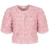 Freebird Damen Blazers F-wv-3d-flower-26-1 - Lichtroze - Größe XL