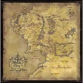 Noble Collection Puzzle - Middle earth’s map