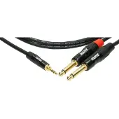 Klotz KY5 MiniLink Pro 3.5mm - Doppel 1/4" Klinke Y-Kabel 1.5m