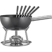 Küchenprofi Fondue-Set ALUMINIUM INDUKTION schwarz 23 cm