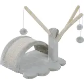 Northio Kratzbaum Stabiler Katzenkratzbaum Mit Sisal, Kletterbaum Für Katzen, Hellgrau