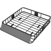 Northio Autodachkorb, Stahl, 90,7 kg Tragkraft, Schwarz