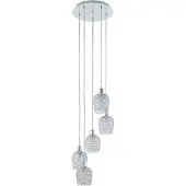 Eglo Bonares 1, Flexible Halterung, Chrom, Transparent, Chrom, Transparent, Stahl, Kristall, Drinnen