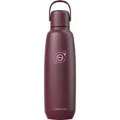 SodaStream fizz & go Edelstahlflasche 0,9L, Thermosflasche, Pomegranate Rot