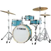 Yamaha Stage Custom Hip – 4-teiliges 20"-Kesselpaket mit Crosstown-Hardware Surf Green